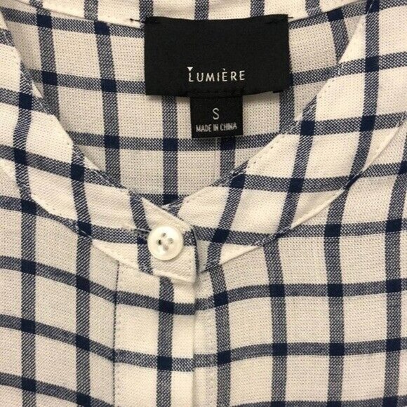 Lumiere plaid‎ long sleeve “flannel” style tunic - Picture 4 of 6